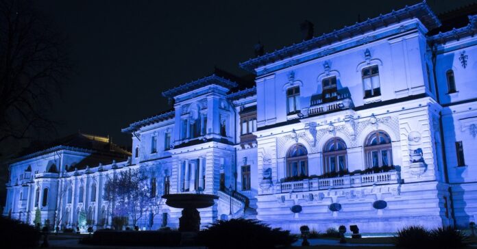 Palatul cotroceni - albastru